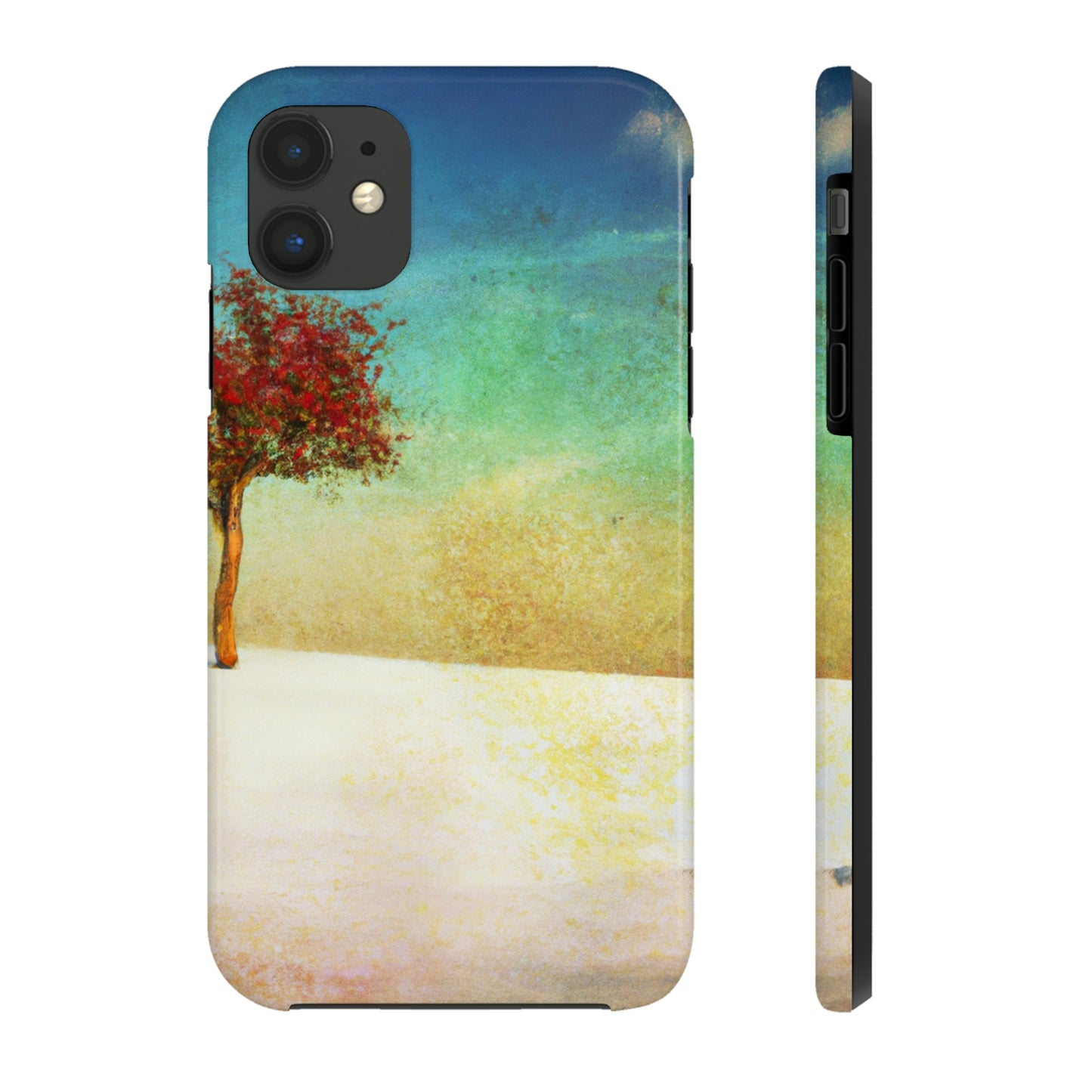 "Alone in the Snowy Meadow" - The Alien Tough Phone Cases