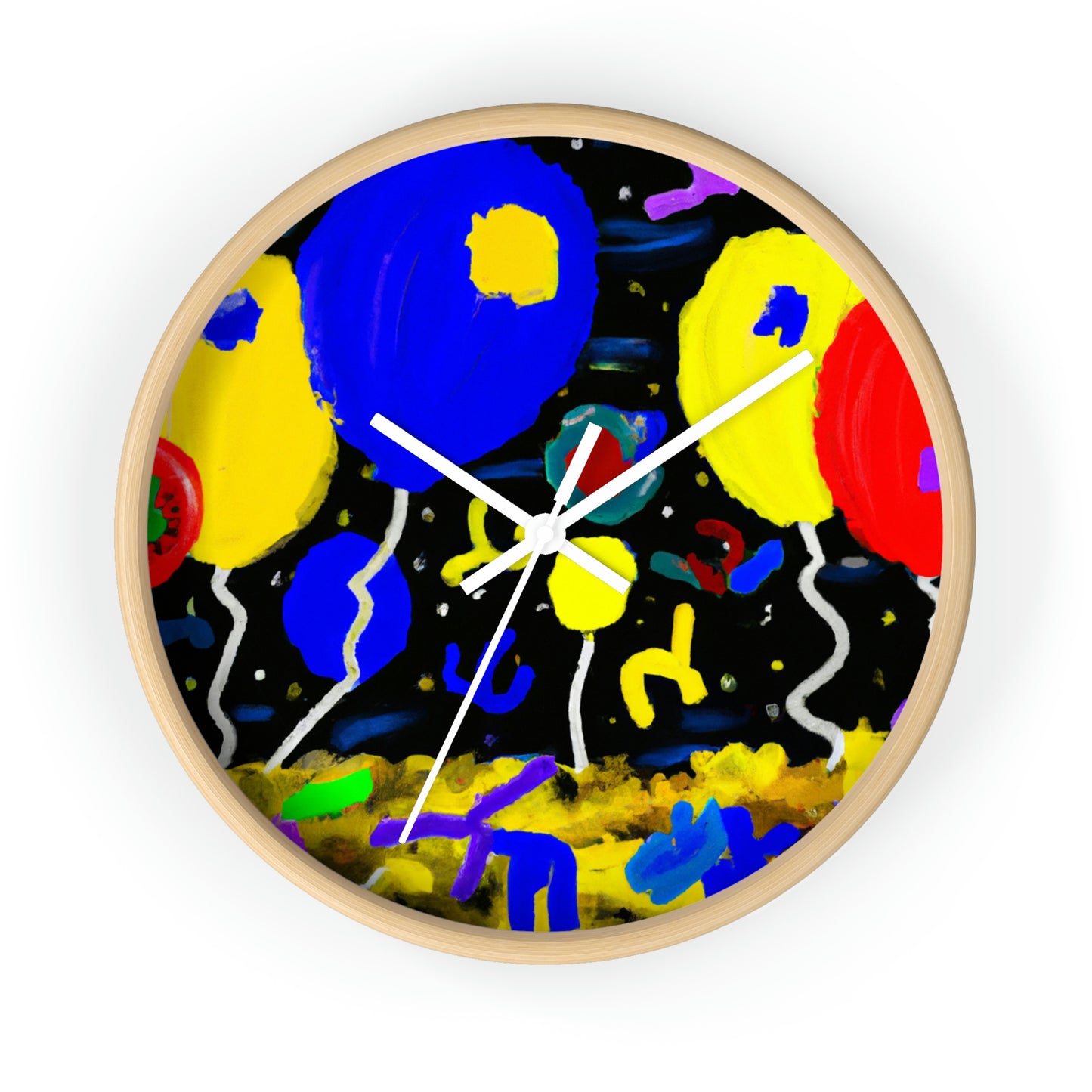 "A Starry Night Rainbow" - El reloj de pared alienígena