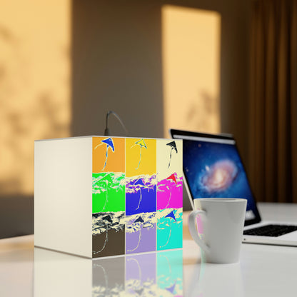 "Kites Aflutter in the Vibrant Sky" - The Alien Light Cube Lamp