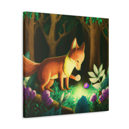 "The Gem-Seeking Fox in the Enchanted Forest" - The Alien Canva