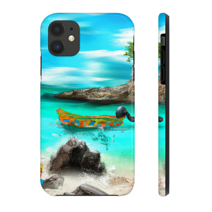 "Caribbean Fiesta on the Beach - A Digital Exploration of Mexican Culture" - The Alien Tough Phone Cases