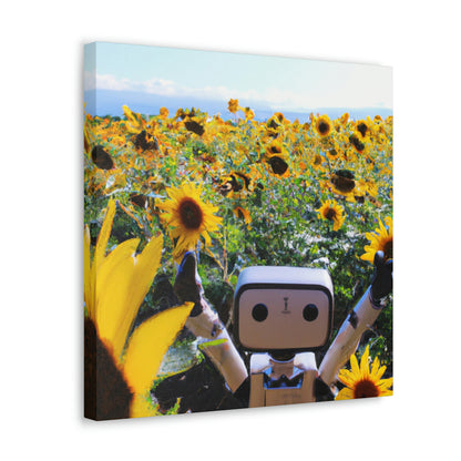 "Robot's Sunshine Joy" - Die Alien-Canva