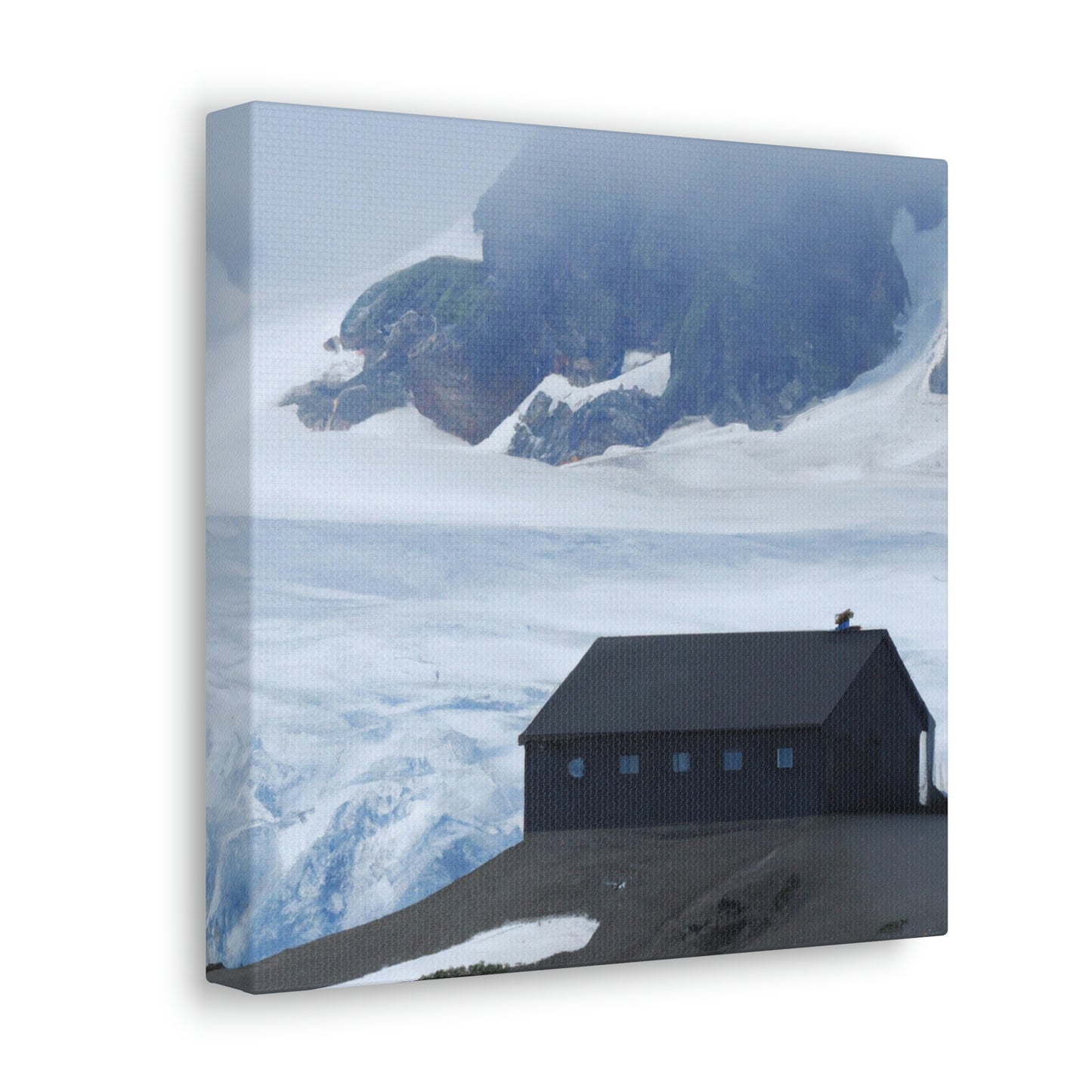 "Frozen Fears: A Haunted Glacier House" - The Alien Canva