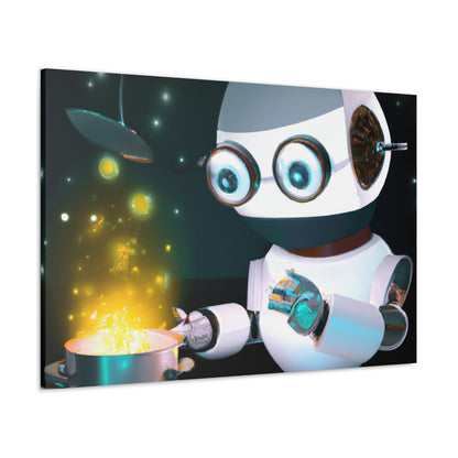 "The Mysterious Dish of the Cosmic Robot Chef" - The Alien Canva