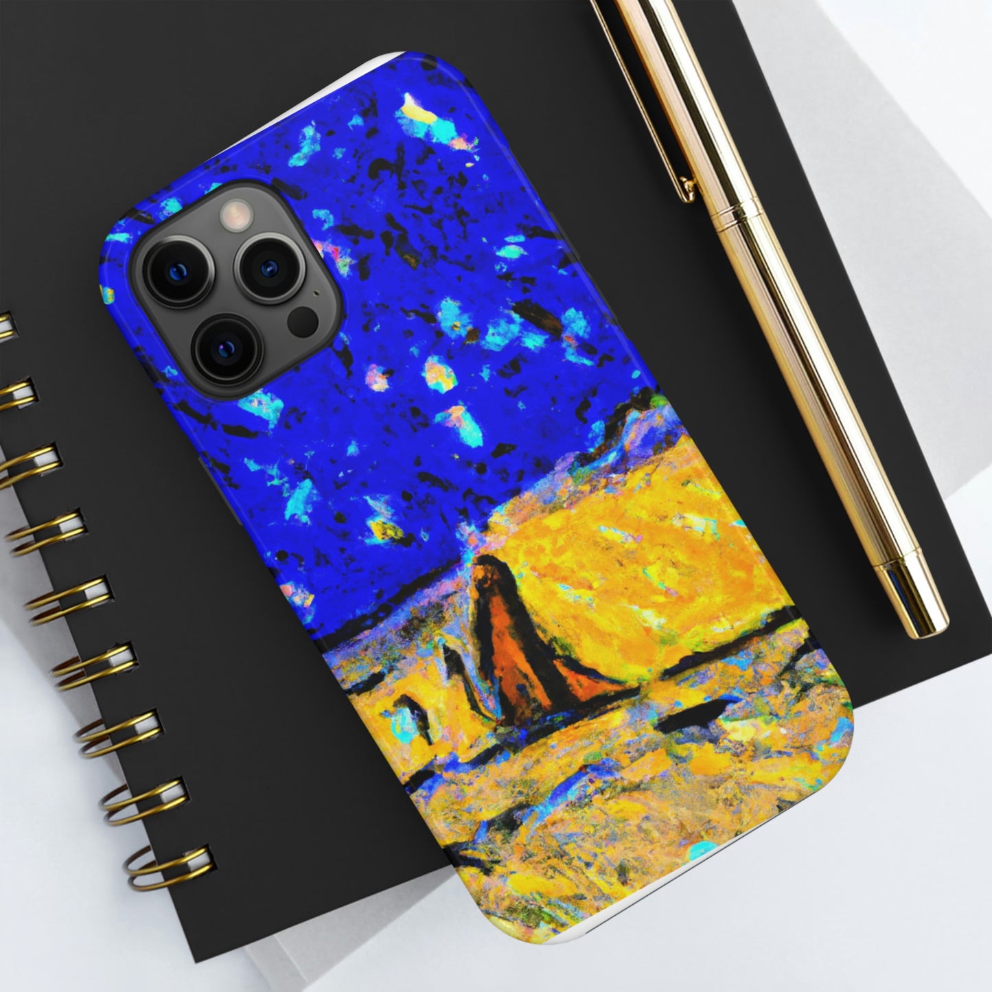 "Enchanted Sands of the Night Sky" - Die Alien Tough Phone Cases