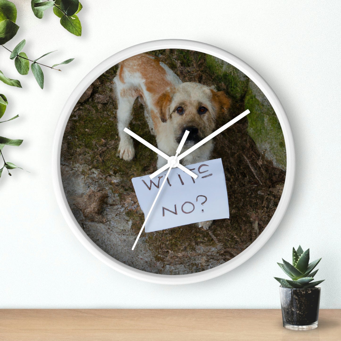 "A Heartbreaking Search: The Lost Dog's Plea for Reunion" - The Alien Wall Clock