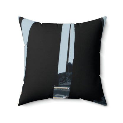 "Chilly Adventures in the Enchanted Forest" - The Alien Square Pillow