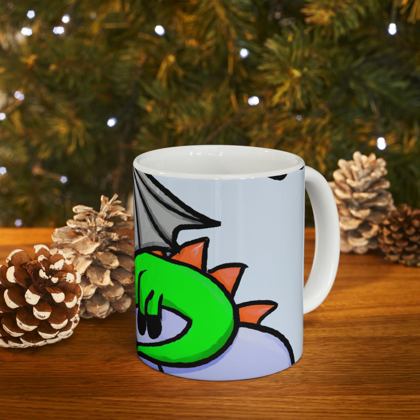 "A Dreamy Dragon's Nap" - The Alien Ceramic Mug 11 oz