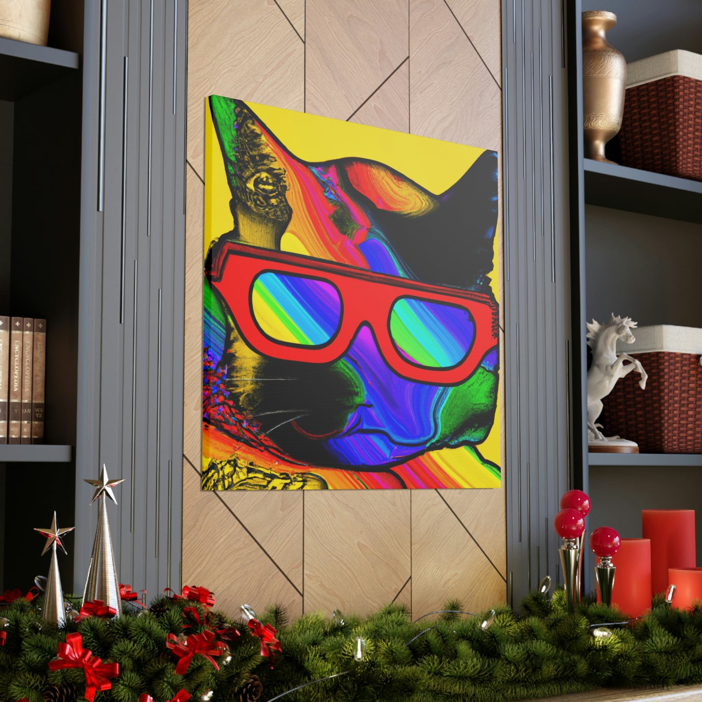 "Gato genial con gafas de sol" - The Alien Canva