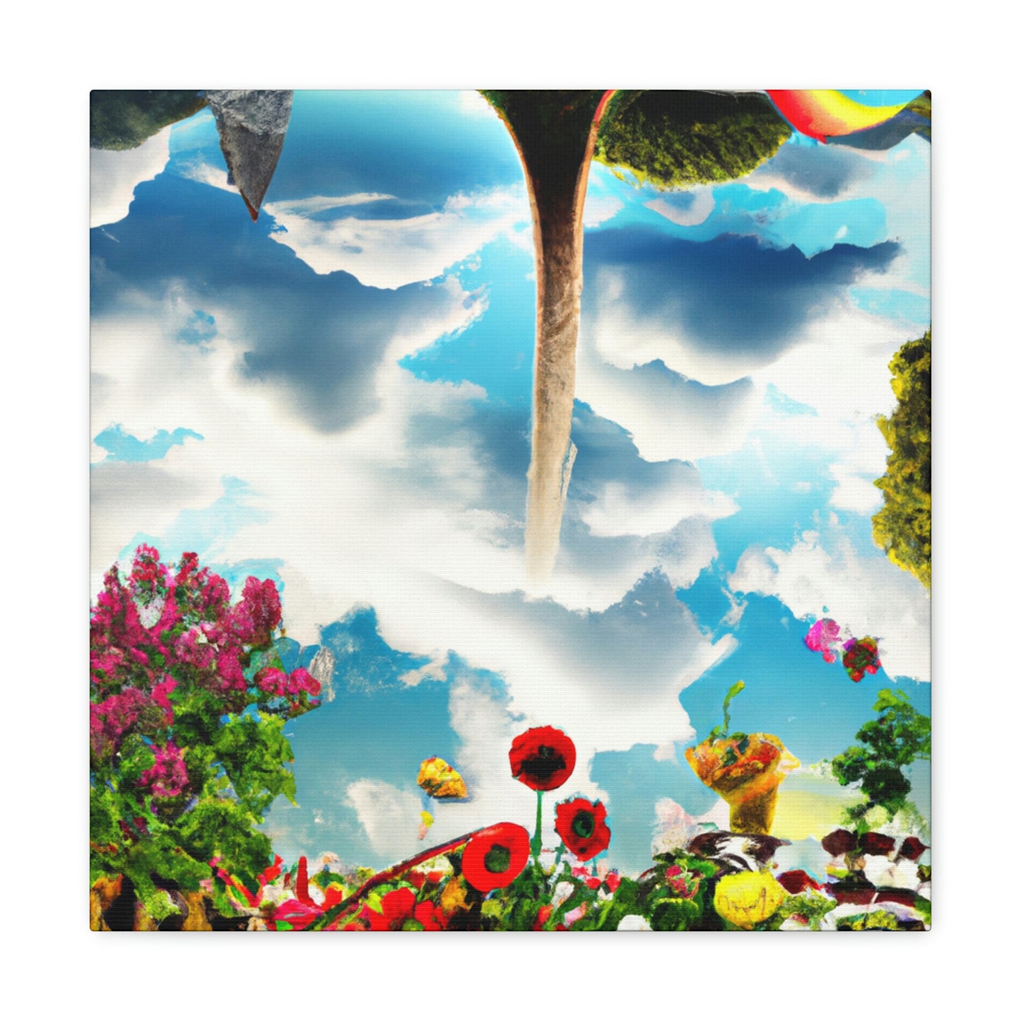 Rainbow Sky Garden - The Alien Canva