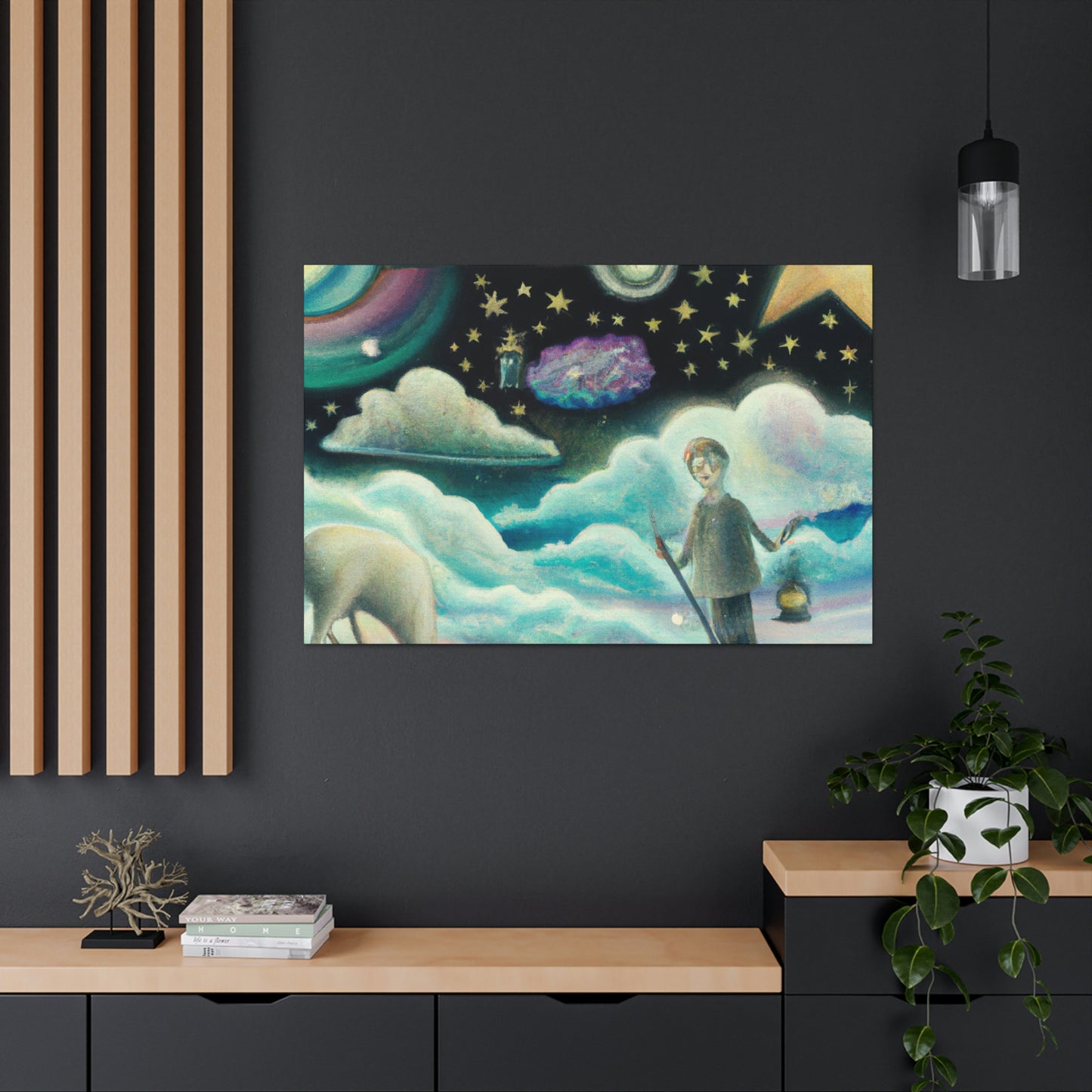 "Ein Meer aus Diamanten in der Nacht" - The Alien Canva