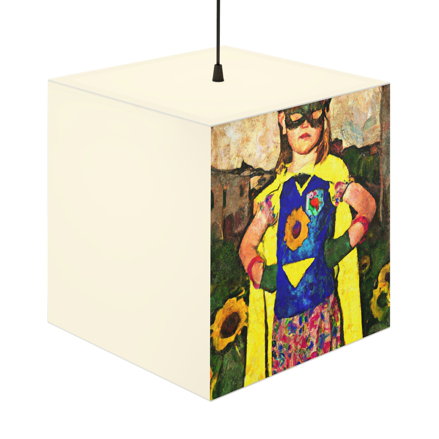 "Heroic Arise: The Rise of a Brave Young Girl" - Die Alien Light Cube Lampe