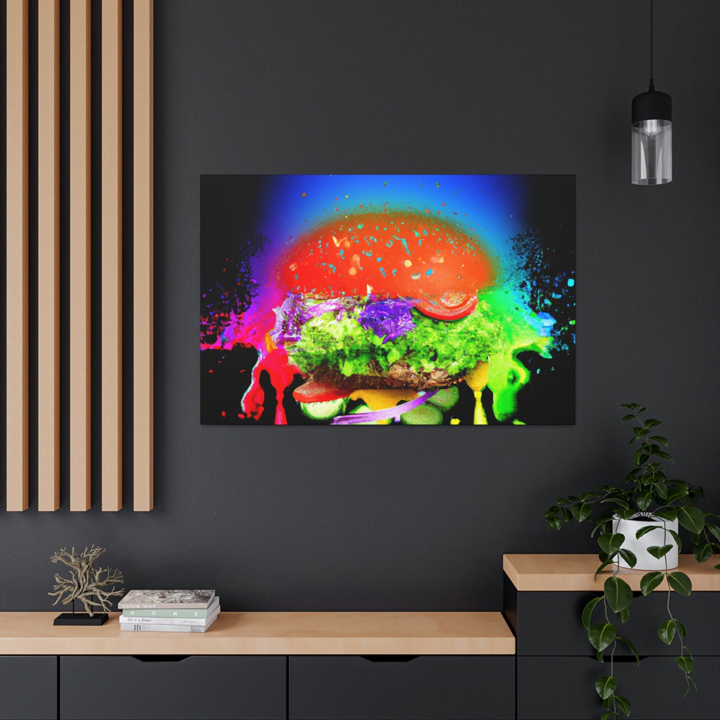 "Burger Rainbow" - The Alien Canva