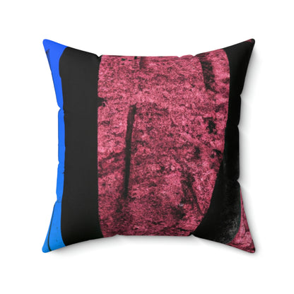 The Enigmatic Door of the Forest - The Alien Square Pillow