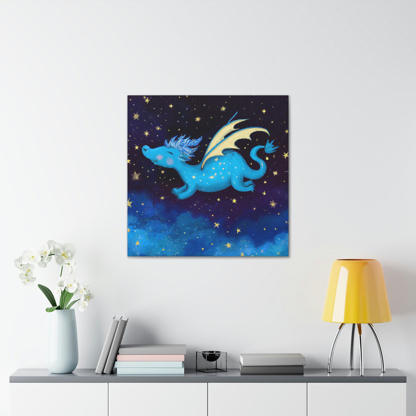 "Drifting Among the Stars: The Story of a Baby Dragon" - The Alien Canva