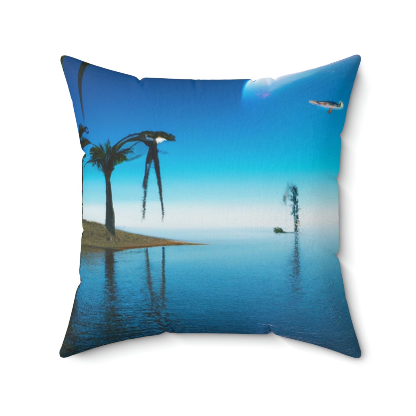 "Invasion of the Island E.T.s" - The Alien Square Pillow