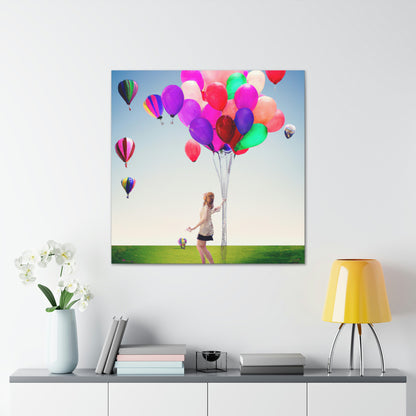 "Hacia el cielo en globos" - The Alien Canva