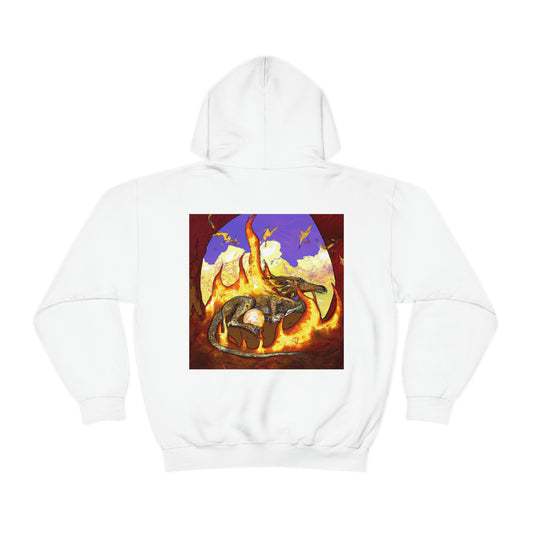 "A Slumbering Dragon in an Infernal Embrace" - The Alien Unisex Hoodie