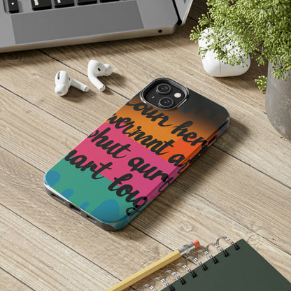 "Brave in the Face of Nightmares" - Die Alien Tough Phone Cases