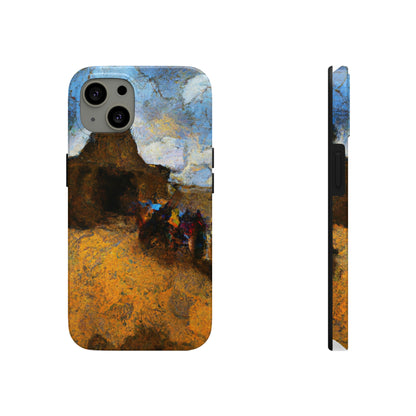 "Dusty Pilgrims at the Forgotten Shrine" - The Alien Tough Phone Cases