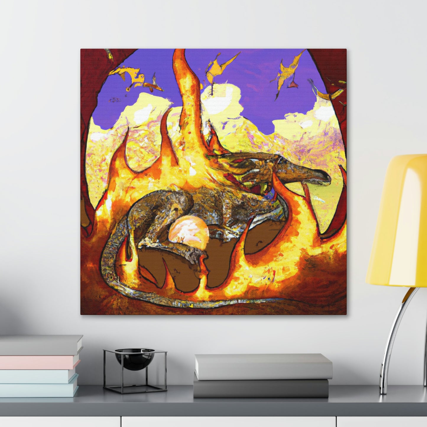 "A Slumbering Dragon in an Infernal Embrace" - The Alien Canva