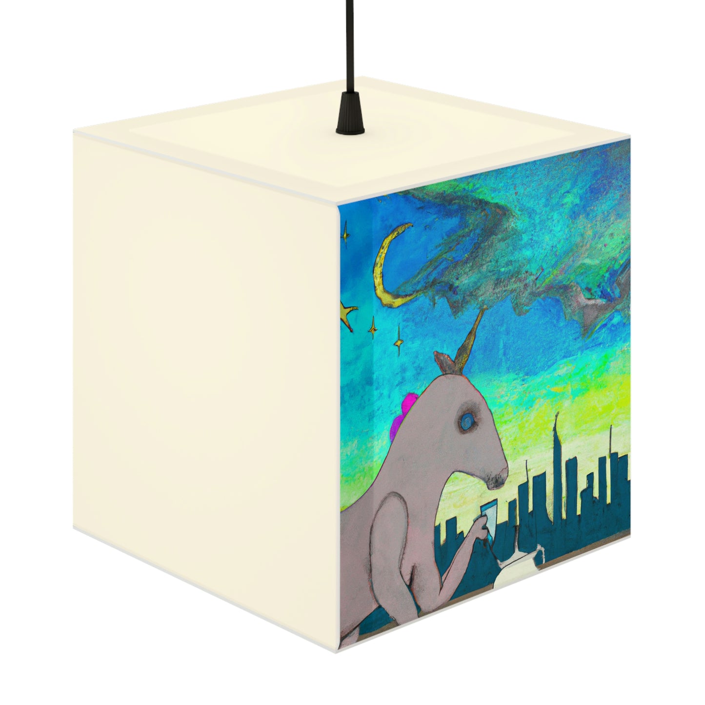 "Majestic Morning Reflections" - The Alien Light Cube Lamp