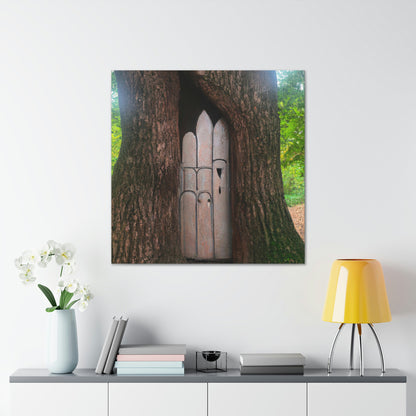 "The Mysterious Tree Door" - The Alien Canva