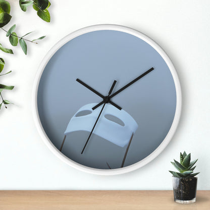 "The Ghostly Mask in the Foggy Sea". - The Alien Wall Clock