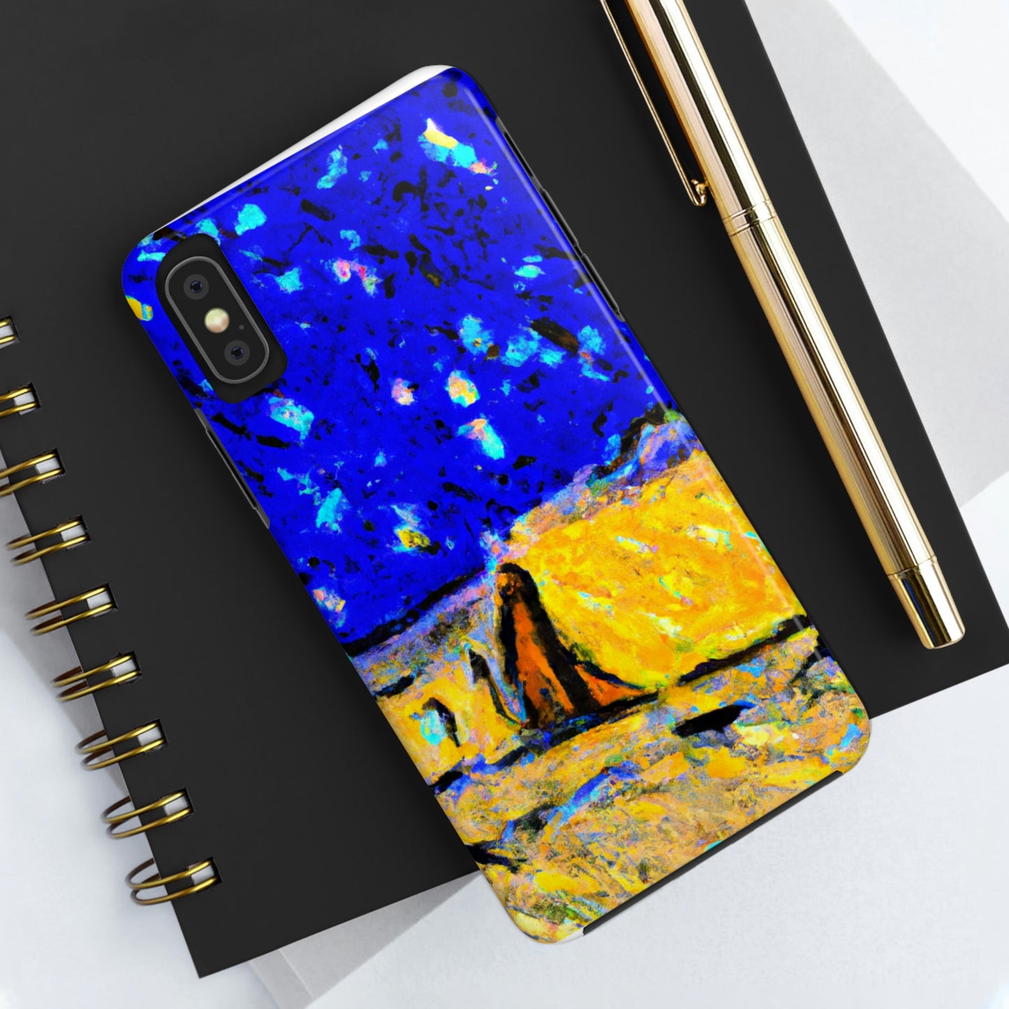 "Enchanted Sands of the Night Sky" - Die Alien Tough Phone Cases