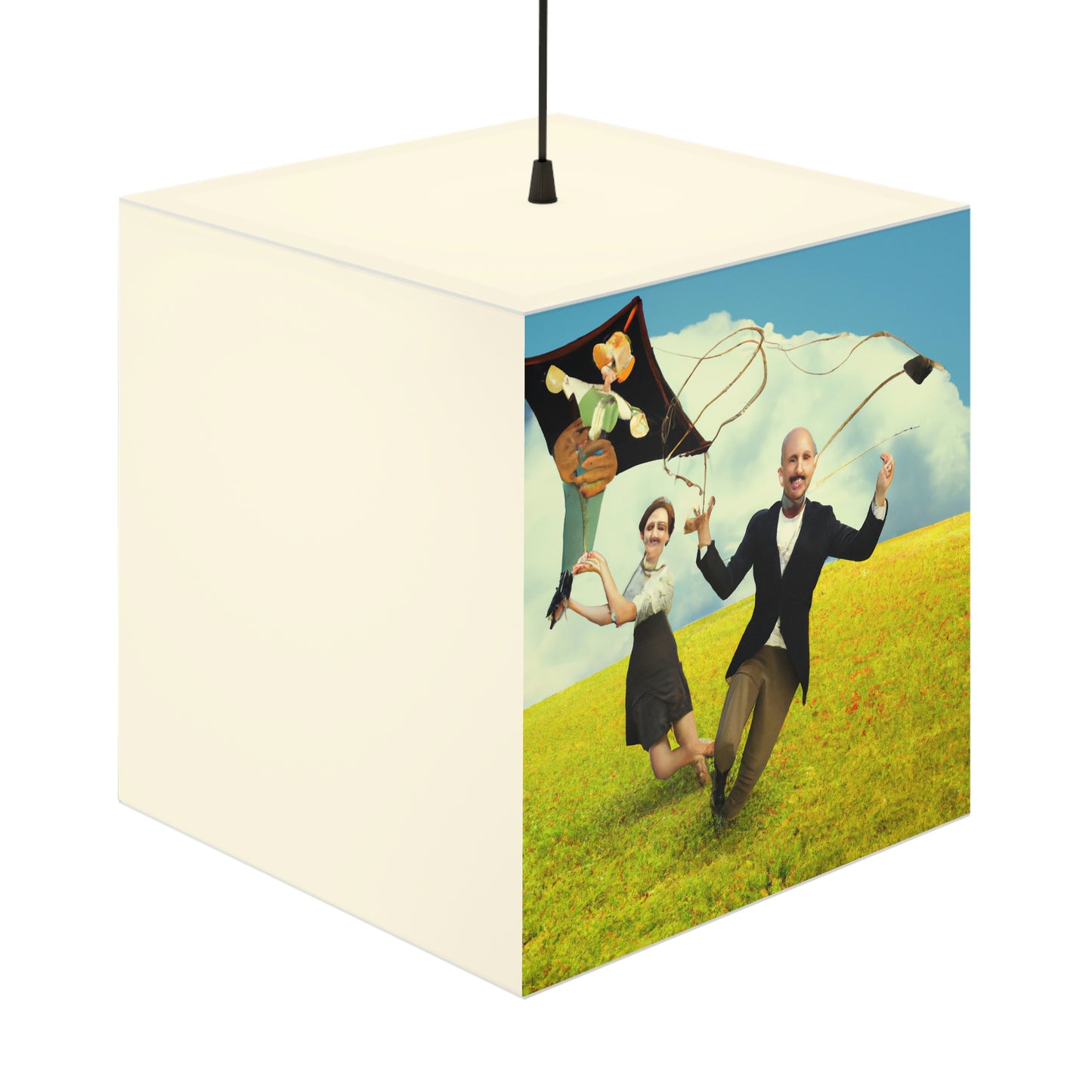 "A Kite Day in the Meadow" - The Alien Light Cube Lamp