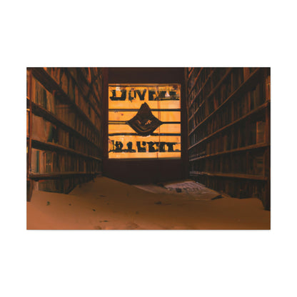 "La biblioteca olvidada del desierto" - The Alien Canva