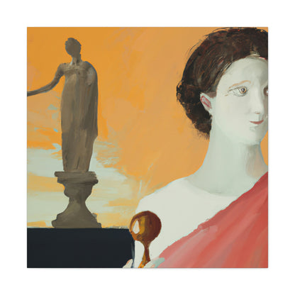 "Classic Meets Contemporary: A Fusion of Greek Art and My Own Style" - Canvas