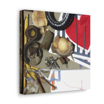 "A Celebration of Local Beauty: A Found Object Collage" - Canvas