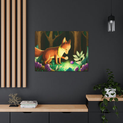 "The Gem-Seeking Fox in the Enchanted Forest" - The Alien Canva