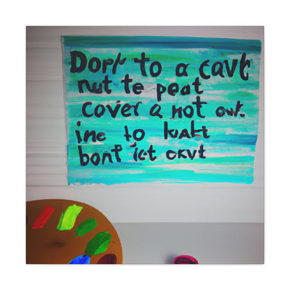 Paint the Words: An Artist's Quote Inspired Creation - Canvas