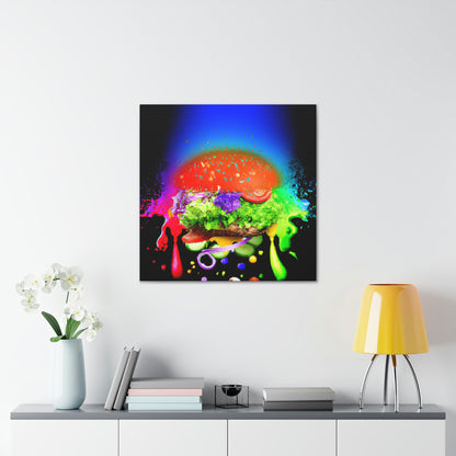 "Burger Rainbow" - Die Alien-Canva