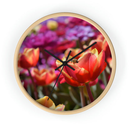 "The Busy Bee's Tulip Trawl" - The Alien Wall Clock