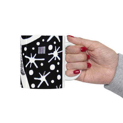 "Dancing Among the Galactic Light" - Taza de cerámica The Alien 11 oz