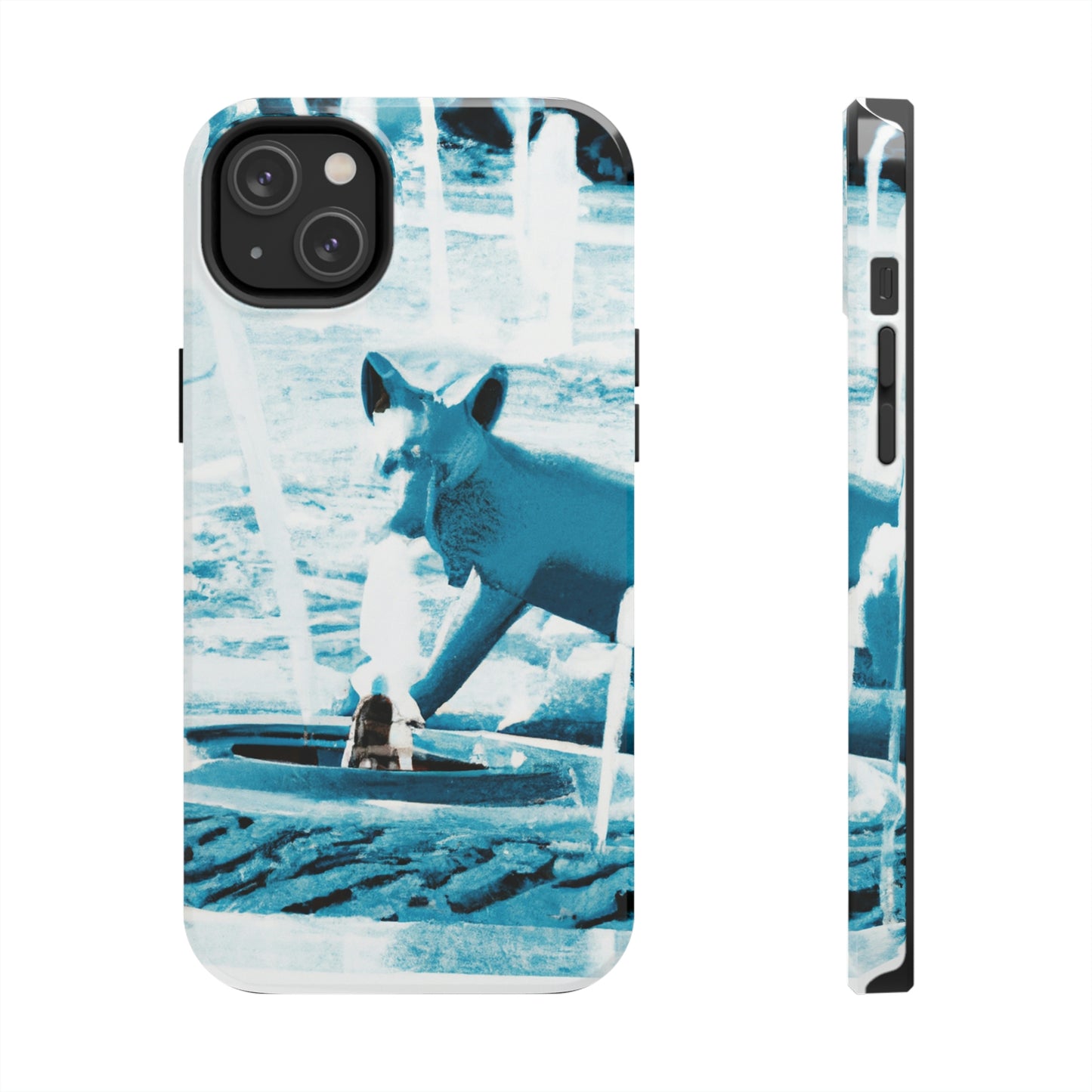 "Foxy Herumtollen im Brunnen" - Die Alien Tough Phone Cases