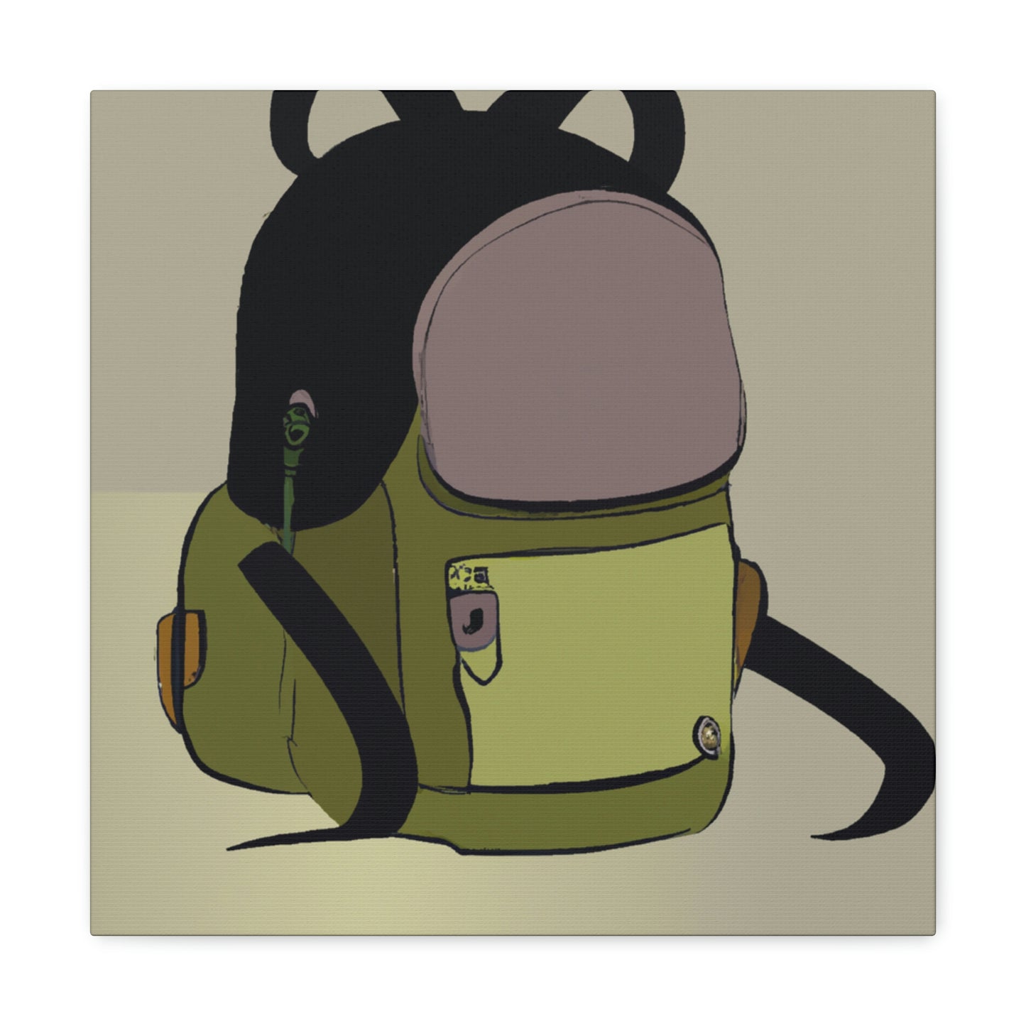 "Mochila con personalidad" - The Alien Canva