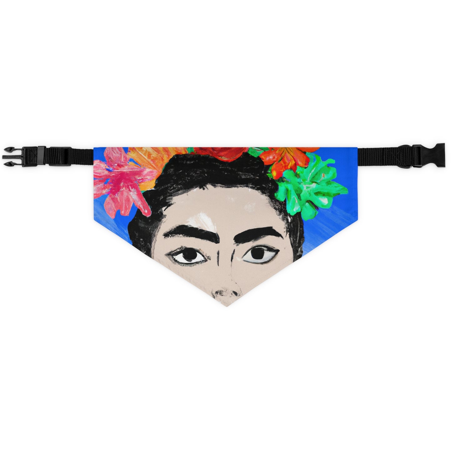 "Frida ardiente: pintando un ícono mexicano con una cultura colorida" - The Alien Pet Bandana Collar