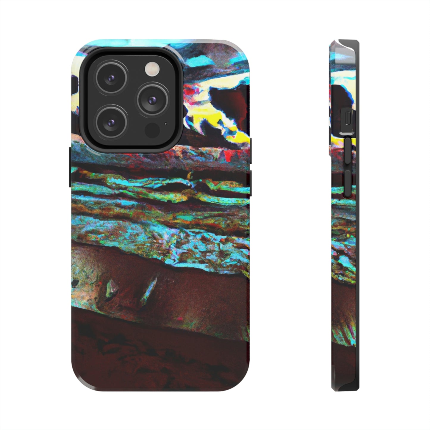 "Dusk at Sea: A Tempestuous Gathering" - The Alien Tough Phone Cases