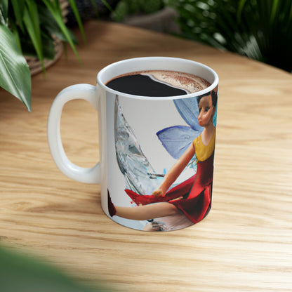 "Cursed Memories: The Broken Fairy's Plight" - The Alien Ceramic Mug 11 oz