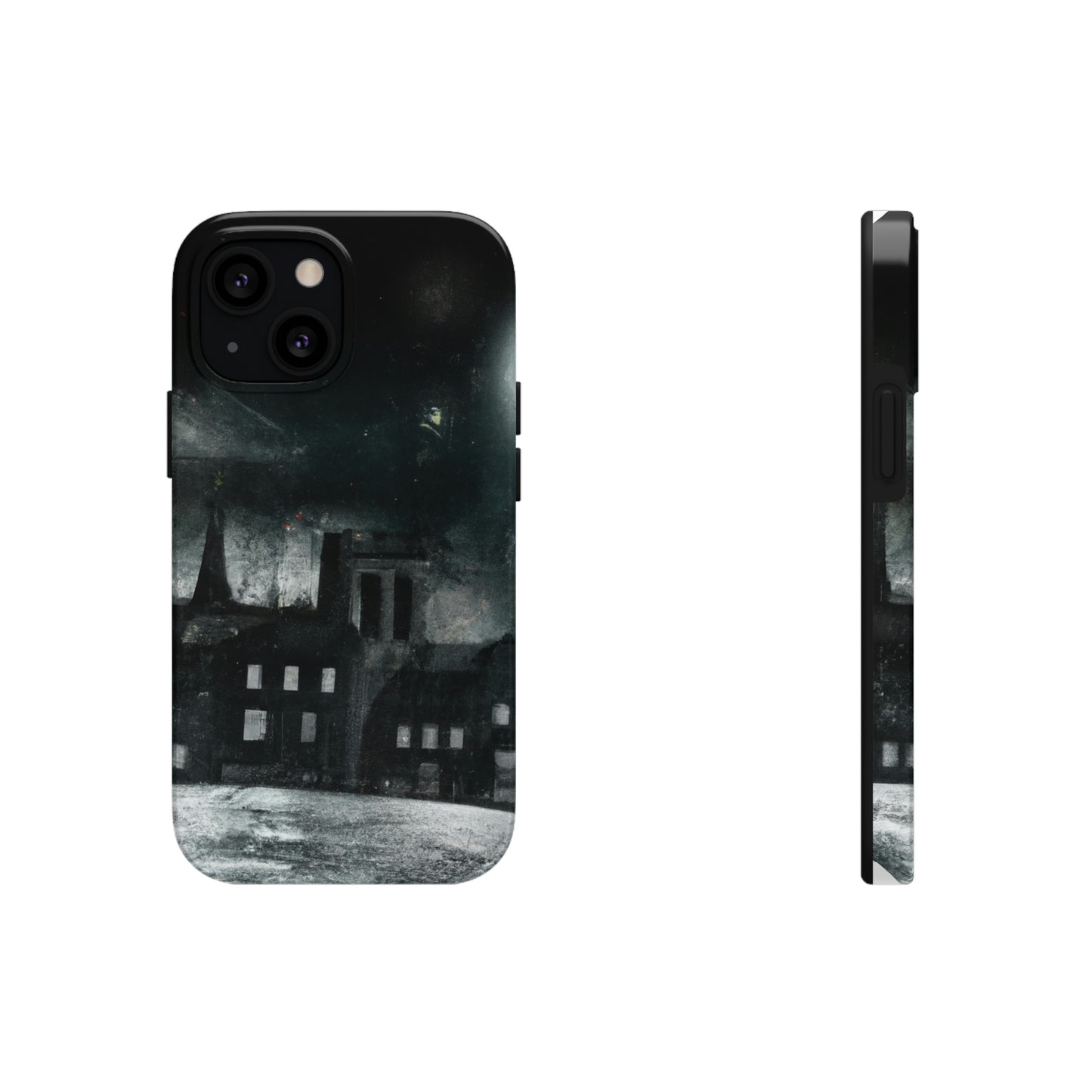 "Nocturno luminoso: una ciudad iluminada por la luz de la luna" - The Alien Tough Phone Cases