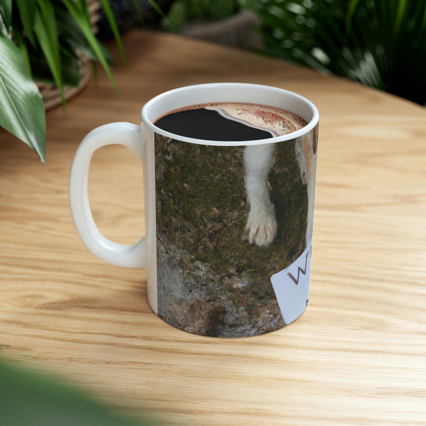 "A Heartbreaking Search: The Lost Dog's Plea for Reunion" - The Alien Ceramic Mug 11 oz