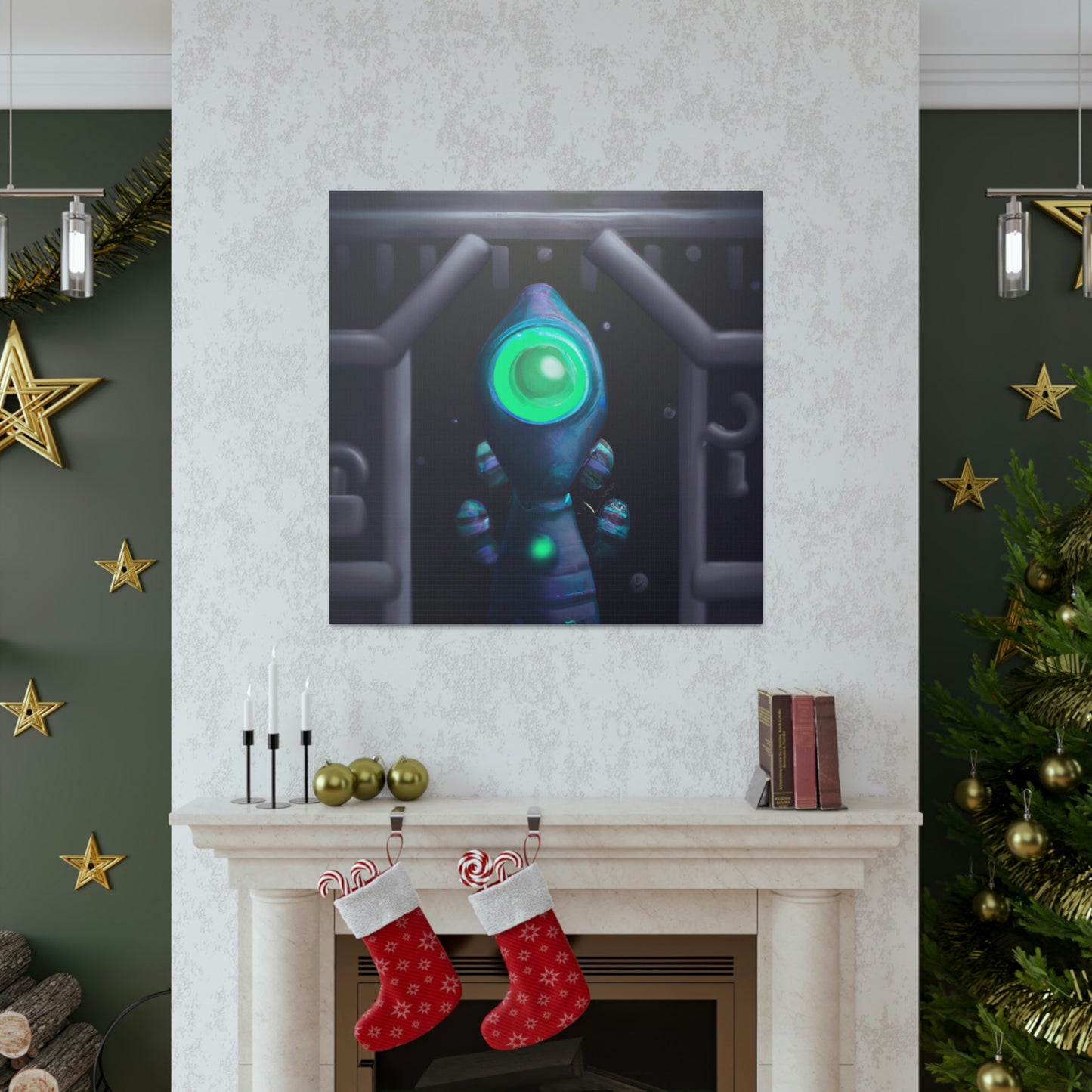 "The Secret Portal Guardian" - The Alien Canva