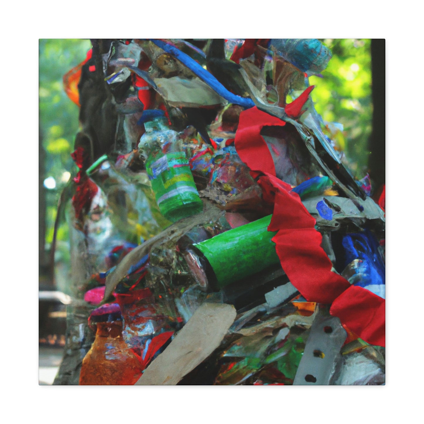 „My Life Recycled: A Reflection of Memories“ – Leinwand