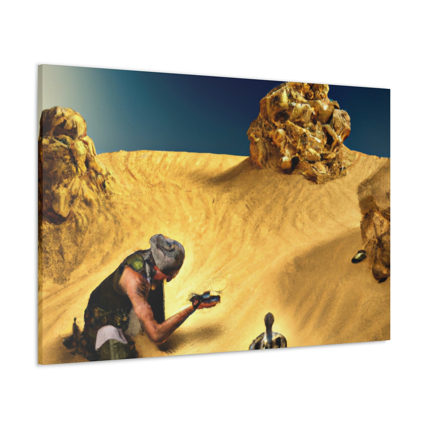 "Treasure Hunt in the Desert" - The Alien Canva