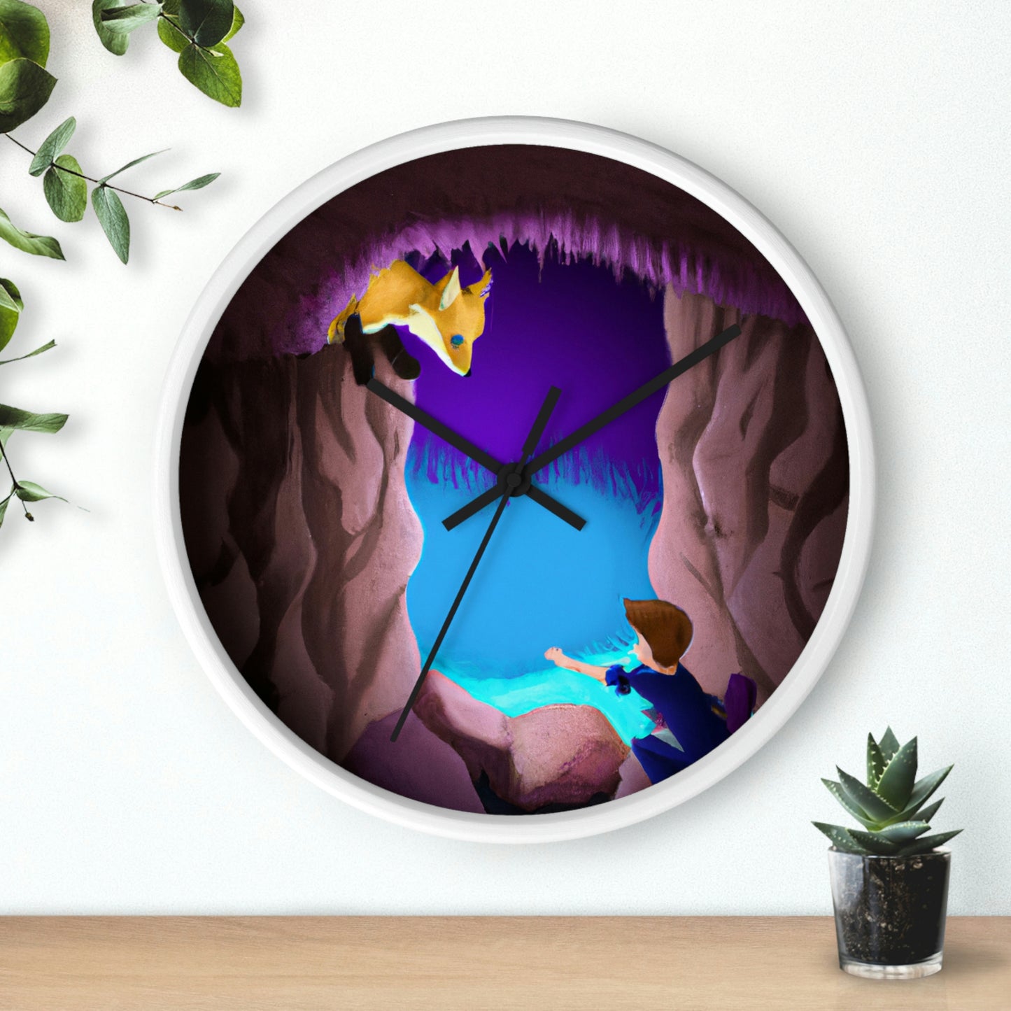 The Fox in the Cavern - The Alien Wall Clock