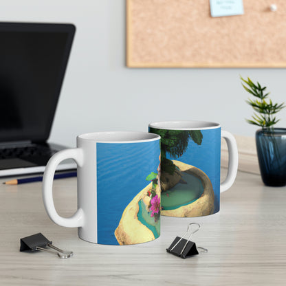 "Island Paradise in the Sky" - The Alien Ceramic Mug 11 oz